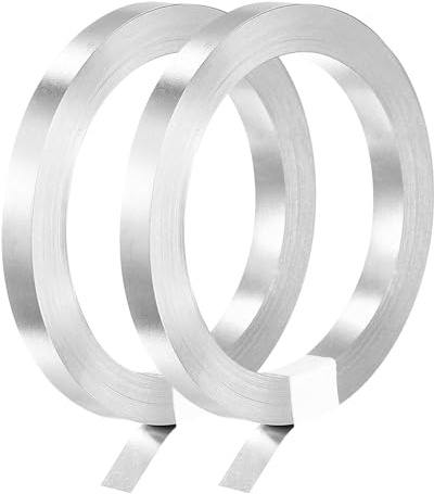 QUARKZMAN 2 Rollen 5m Nickelband, 0.1mm x 5mm Nickel Streifen Reine Nickel Platte Band für 18650 Batterie Schweißen, Punktschweißen