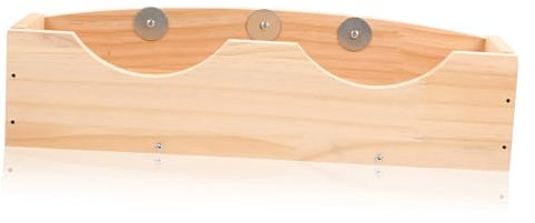 VANZACK Feeder Storage Rack Für Kleintiere Aus Holz Hängende Futterstation Für Kaninchen Meerschweinchen Und Hamster Installieren Mit Fixator Für Optimale Futterpositionierung