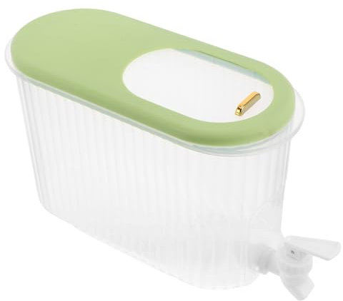 OUNONA Wasserkrug Mit Ausguss Für Kalten Saft Eimer Mit Zapfhahn Für Kalte Getränke Aufbewahrungseimer Für Saft Und Limonade Transparenter Wasserbehälter Für Kühlschrank Spender Mit Decke