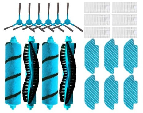 AZSHIW Repuestos for Robot Aspirador Cecotec Conga 4090, 4490 y 4690. Cepillo Lateral Principal, Filtro HEPA, mopa y Trapo.(Pink)