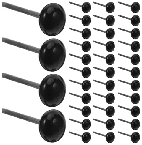 JOINPAYA Lot de 100 Yeux en Verre 5 Mm pour Peluche Yeux De Poupée pour Jouets Tricotés Crochet Amigurumi Et Feutrage À L'Aiguille Globes Oculaires Artisanaux pour Marionnettes