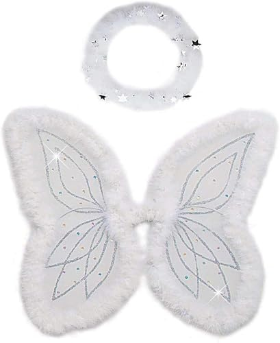 Widmann - Kinderkostümset Engel, Flügel und Heiligenschein, Weihnachten, Karneval, Mottoparty
