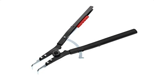 GEDORE Montagezange für Sicherungsring außen, mit Sperrhebel/Klemmschutz, 90degree gewinkelt, Spitzen-Ø: 3,2 mm, 8000 A 41 EL