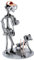STEEMO Original Schraubenmännchen Figur: Jäger Jagd Hund - Metall-Kunst Deko Geschenk, Stahl, grau 10x10x18 cm
