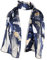 Pamper Yourself Now Blau glänzende Katze mit Multi farbige Katzen dünnen Schal(Blue Shiny cat Scarf with Multi Coloured Cats)