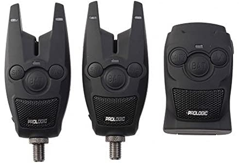 Prologic BAT+ Bite Alarm Blue Set 4+1-4 Bissanzeiger + 1 Receiver zum Karpfenangeln & Hechtangeln, Karpfenbissanzeiger