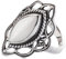 WINDALF Mittelalter Ring LÚNA h: 2.1 cm Elfenstern mit Perlmutt 925 Sterlingsilber (Silber, 54 (17.2))