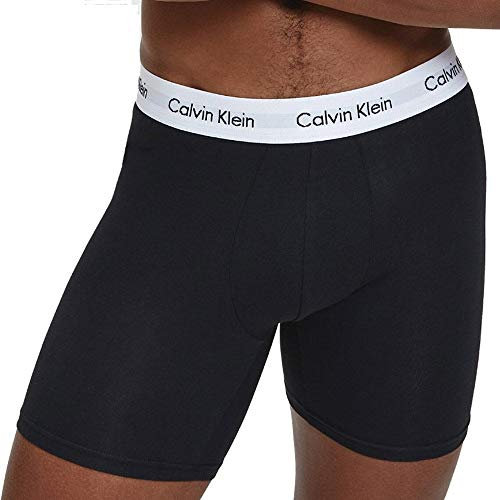 Calvin Klein Uomo Pantaloncini Boxer Confezione da 3 Boxer Brief Elasticizzati, Multicolore (Black/White/Grey Heather), L