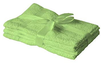 EXKLUSIV HEIMTEXTIL Gästehandtuch 4er Set 30 x 50 cm Apfelgrün
