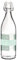 BORMIOLI ROCCO 2674414 Bottiglia Naturalmente in Vetro Decoro Verde, con Tappo Meccanico in Plastica, Grigio, Lt 1, Glass