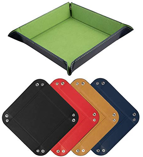 shibby - Faltbare Würfelschale, Würfelunterlage aus Kunstleder in 5 Farben - 22 x 22cm