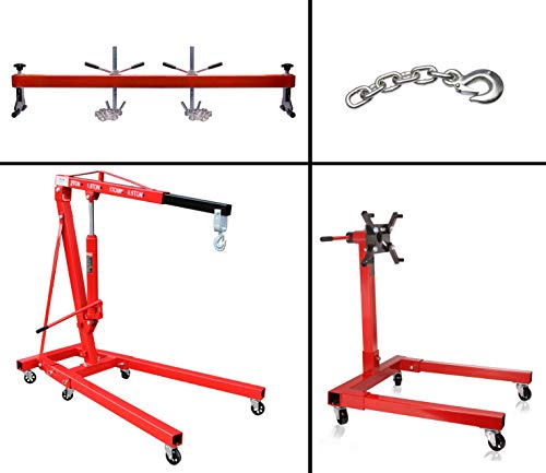 otgerlensker products Motorkran 2 to + Motorträger 500KG + Motorhalter 567 kg + extra Kette