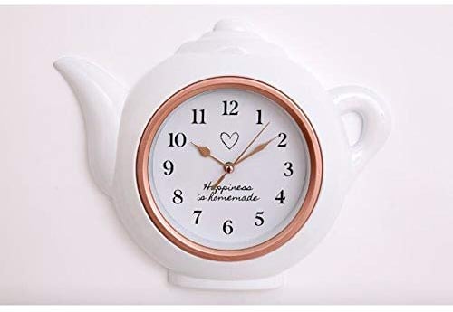 Sifcon International Teapot Clock Bronze