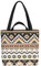 VOID Azteken Ethno Muster Tasche 33x33x14cm,15l Einkaufs-Beutel Shopper Einkaufs-Tasche Bag