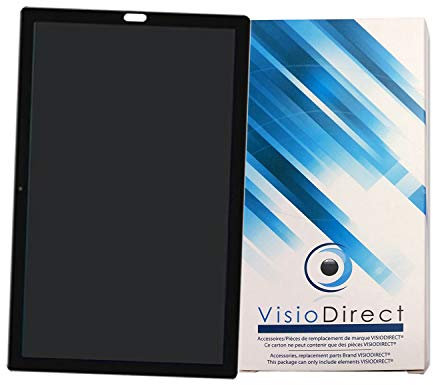 Visiodirect Ecran Complet Compatible avec Tablette Huawei Mediapad M5 10 Taille 10.8 CMR-AL09, CMR-W09 Noir Vitre Tactile + écran LCD