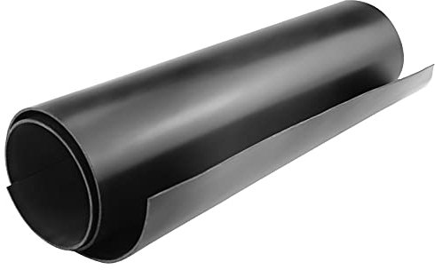 Plancha de goma de neopreno, 300 mm de ancho x 1.5 mm de grosor x 1.2 m de largo, tiras de goma de neopreno para juntas de bricolaje, artesanía, almohadillas, antivibración, antideslizante