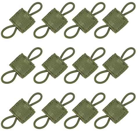 DAWRIS Molle System Zubehör für Tactical Rucksack Weste,12PCS,Outdoor Molle Tasche Schnalle,zubehör für tactical backpack, molle bandschnalle zubehör