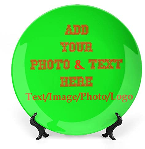 Piatto Decorativo Da Appendere In Ceramica Personalizzato Piatto Decorativo In Ceramica Personalizzato Da 8 Pollici Con La Tua Foto/Foto/Testo,Piatto Decorativo In Ceramica Fatto A Mano Personalizzat