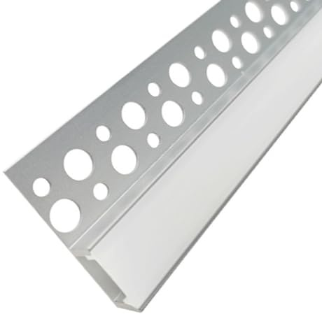 Integral ILPFR152 Tile-in Edge Profile for LED Tape, 36mm x 11.3mm 1m, Frosted Diffuser