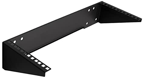 LogiLink Professional - 19 vertikale Wandhalterung/Untertischhalterung, 4 HE, schwarz
