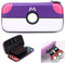 WUERKIYA Custodia Compatibile con Nintendo Switch e Switch OLED Custodia Rigida per Il Trasporto Custodia Protettiva con Custodia per 10 Giochi, Console e Accessori per Fan di Mario -Viola