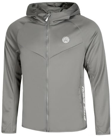 BIDI BADU Herren Crew Hood Jacket - Grey, Größe:S