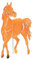 D&L Lasertec Edelrost Gartenstecker Pferd, Gartendekoration Rost, Pony