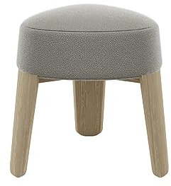 Blomus Hocker -KUON- Sitzhocker aus Filz und Eiche 45x47cm (Taupe Oak)