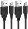 AXFEE 2 Pack 3DS Charger Cable, 1.2 M USB Cable for Nintendo 3DS XL/3DS XL/New 2DS XL/2DS/Dsi XL