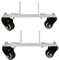 JSDQQG Resistente Soporte De Calentador 2 Ruedas, Universal Ruedas De Aluminio Giratoria De 360 para Panel De Calentador Grados para Dormitorio/Sala de Estar