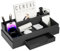 JiaWei Büro Schreibtisch Organizer mit 6 Fächern & Schubladen, Multifunktionaler Stiftehalter, aus Extra Stabil Karton, Desk Organizer, ideal für Bürobedarf - Schwarz