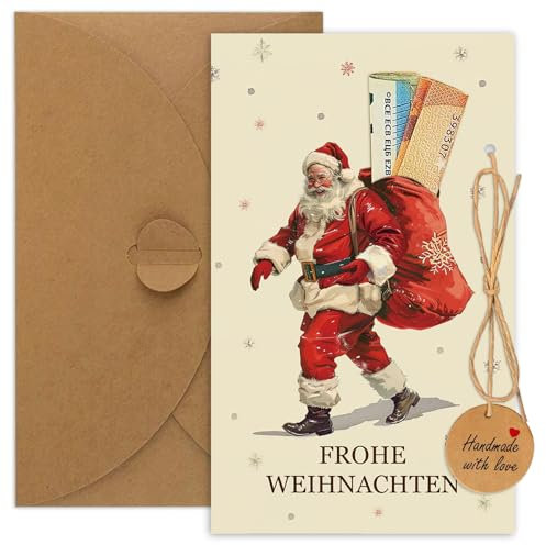 5er Geldgeschenk Weihnachten,Geldkarte Weihnachten,Gutschein Verpackung Weihnachten Geldgeschenke,Weihnachtskarten mit umschlag,Weihnachtskarte Geldgeschenk,Weihnachtsgeschenke Nikolaus Geschenke