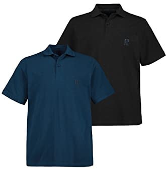JP 1880 Herren große Größen Menswear L-8XL bis 8XL, T-Shirt im Doppelpack, Basic-Shirt aus Reiner Jerseyqualität, Rundhals, Bequeme Passform 702637