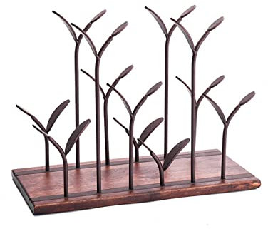 Casier à vin Support de table en bois pour comptoir de vin, parfait pour la décoration de la maison et la cuisine, support de rangement pour bar, cave à vin, garde-manger, présentoir pour bouteil