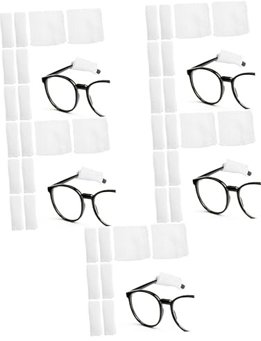 FRCOLOR 5 Sätze Maske Brille Ohrpolster Nase Nasal Piercing Schnapsgläser Schützende Ohrpolster Ohrenschützer -ohrpolster Schutzbrille Ohrpolster Handtuch Weiß 8 Stück * 5
