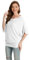 FULIER Boat Neck Batwing Short Sleeve Jumper Loose Knitted Summer Sweater Blouses for Women One Size (White)