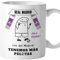 El Kraken – Taza Real Madrid, Los del Madrid tenemos más pelotas, Regalos de fútbol originales, Amigo invisible fútbol, Regalo hombre o niño, Cerámica 330 mL (Real Madrid)