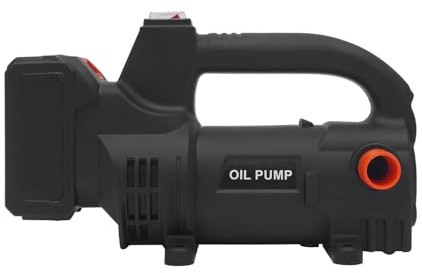Bomba eléctrica diésel de 21 V, 200 W, 40 l/min, 5000 rpm, motor de cobre, bomba de aceite de calefacción con 1 batería – 30 min de autonomía, altura de extracción de 10 m, salida Ø 2 cm, bomba