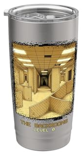 The Backrooms Livello 0 Liminal Space Horror Bicchiere termico in acciaio inox doppia parete