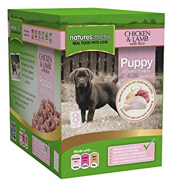 Natures Menu Chicken Lamb & Rice Puppy Food Pouches (8x300G)