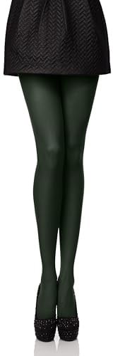 Antie Damen Mikrofaser Strumpfhose bunt blickdicht AN-122 60 DEN (Dunkelgrün, M (36-40))