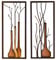 Wandbilder Vase, 2-teiliges Set, 80 cm, schwarz-braun