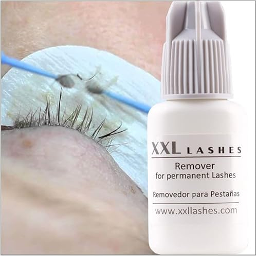 XXL Lashes Gel Removedor de pegamento de extensiones de pestañas, debonder para eliminar el adhesivo de las extensiones de pestañas, sin látex, vegano, 10ml