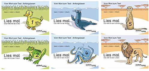 Lies mal Heft 1 Ente, 2 Frosch, 3 Robbe, 4 Krake, 5 Erdmännchen, 6 Löwe neue Version