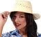 FIESTAS GUIRCA | Sombrero de Paja Natural (Talla Única) - Accesorio de Verano para Fiestas Hawaianas y Graduaciones - Ideal para Adultos Unisex en Celebraciones de Playa y Verano - Natural