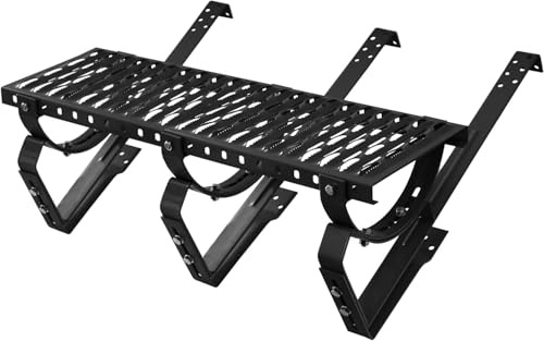 Komplett Laufrost 1500 mm Steigtritt für Dachziegel RAL 7024 Graphit | für Schornsteinfeger Steigtritt für Dachziegel und Biberschwanzziegel Dachtritt inkl. Montagematerial 10 Farben