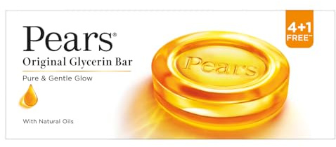 Pears Pure and Gentle Bathing Bar, 125g (Buy 4 Get 1 Free)