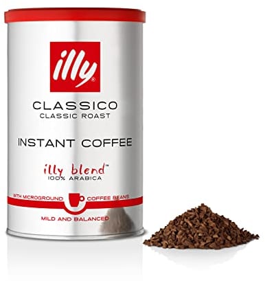 illy Coffee - Instant Coffee - Classico Medium Roast - 100% Arabica Coffee - Smooth Taste - Ideal for Americano Coffee - 95g x 6