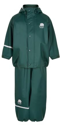 Celavi Zweiteiliger Regenanzug in Vielen Farben Giacca Impermeabile, Verde (Ponderosa Pine 923), 98/104 (Taglia Unica: 100) Bambino