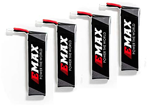 Goolsky- Kompatibel mit EMAX EZ Pilot Drone EMAX Tinyhawk Freestyle EMAX Tinyhawk S EMAX Tinyhawk 4,35 V 450 mAh LiPo-Akku 4 Stück